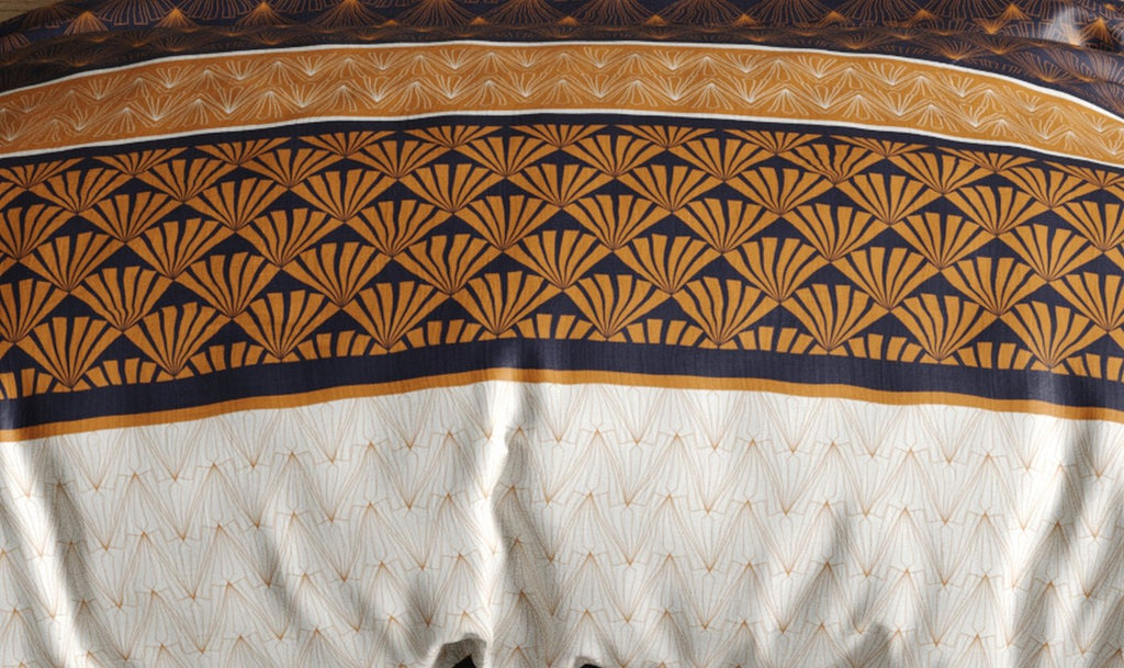 Parure De Couette 3Pcs 100% Coton 57 Fils/Cm2 - Toffee - Baton Rouge - The Bradery
