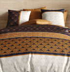 Parure De Couette 3Pcs 100% Coton 57 Fils/Cm2 - Toffee - Baton Rouge - The Bradery