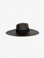 Chapeau Paille Pat - Choco Black