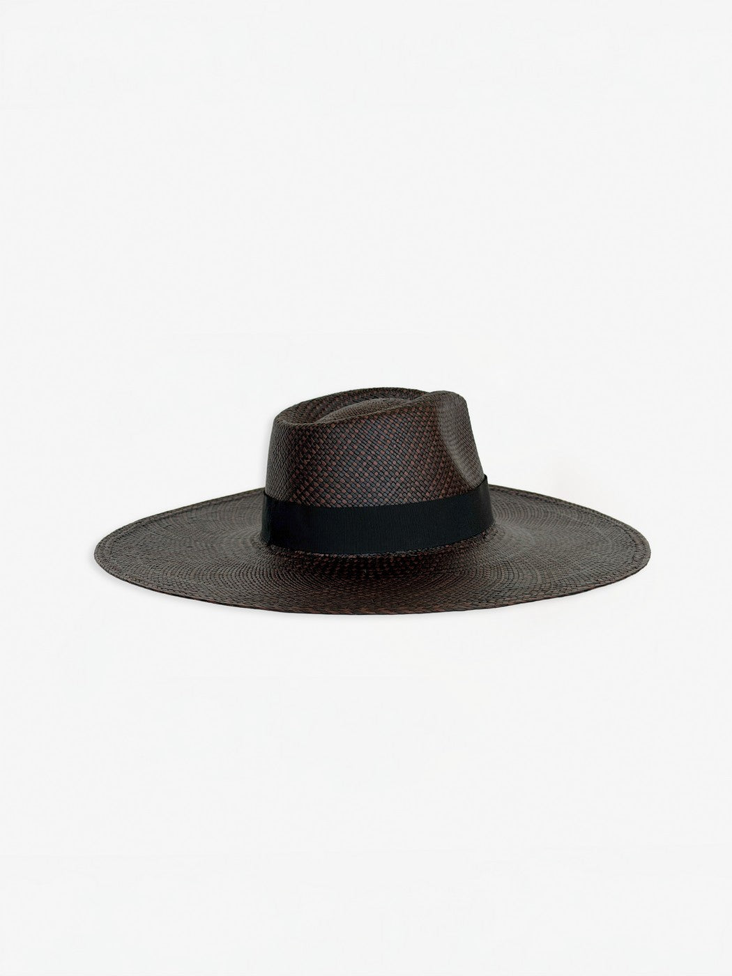 Chapeau Paille Pat - Choco Black