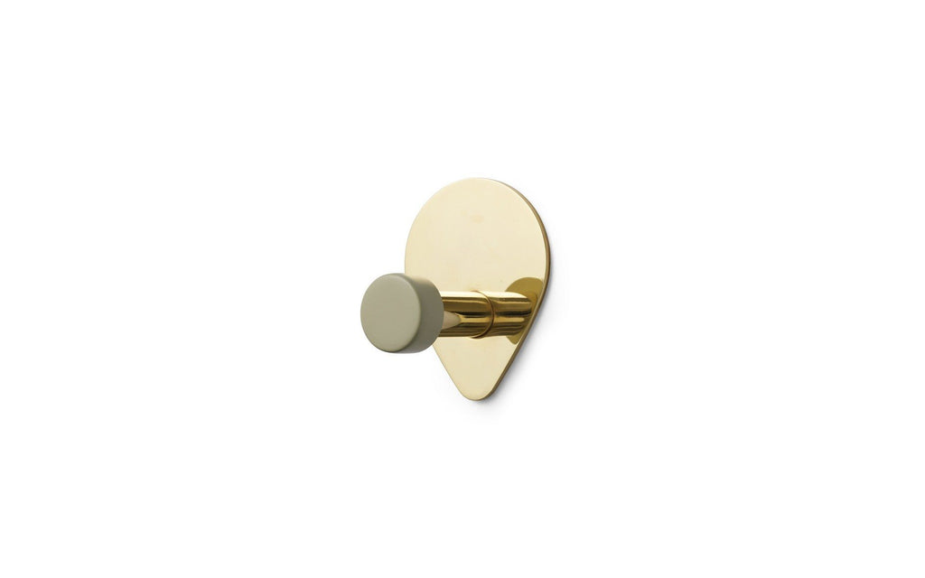 Patère Peacock S - Céladon & Laiton - Normann Copenhagen - The Bradery