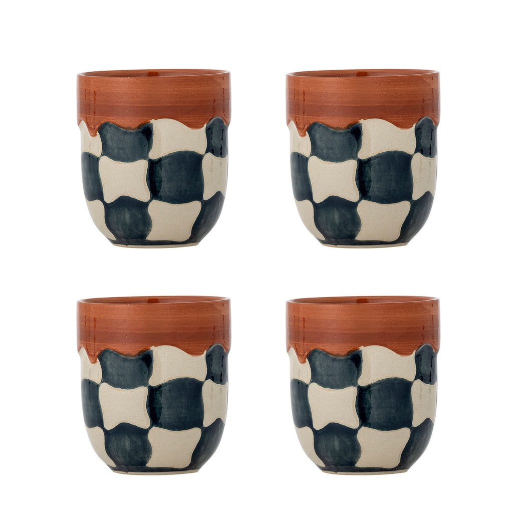Check - Tasse - Multicolore - Grès
