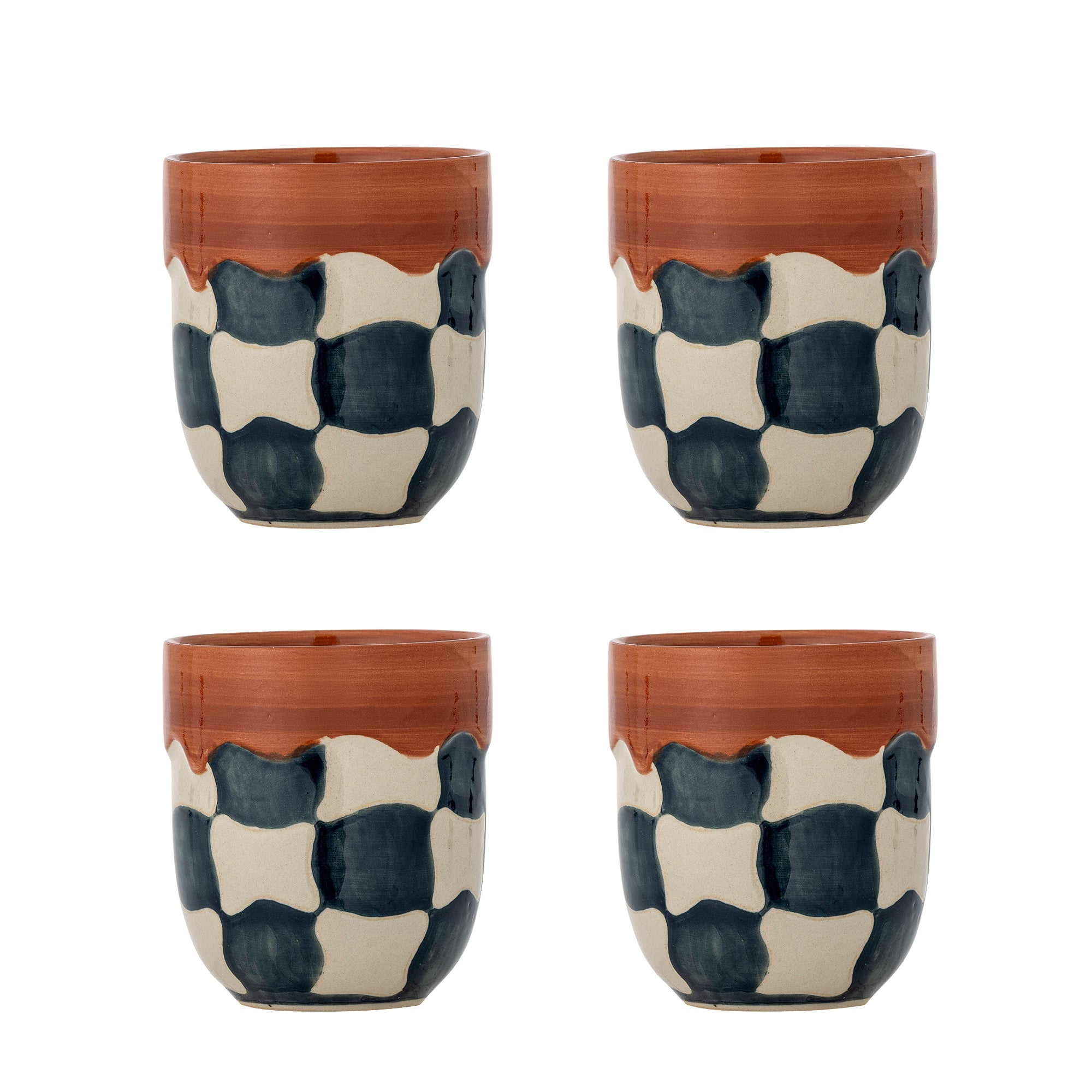 Check - Tasse - Multicolore - Grès