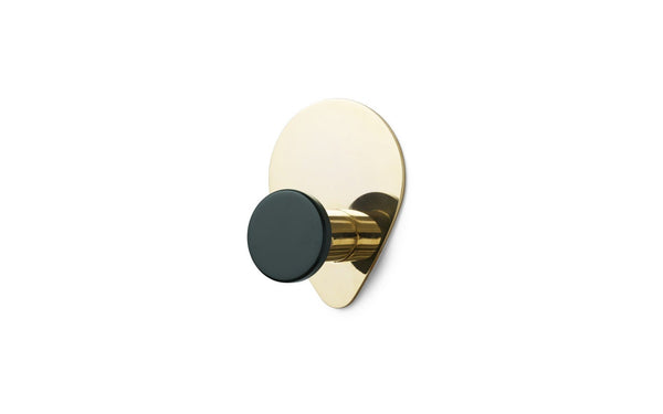 Patère Peacock L - Vert Foncé & Laiton - Patères - Normann Copenhagen - The Bradery