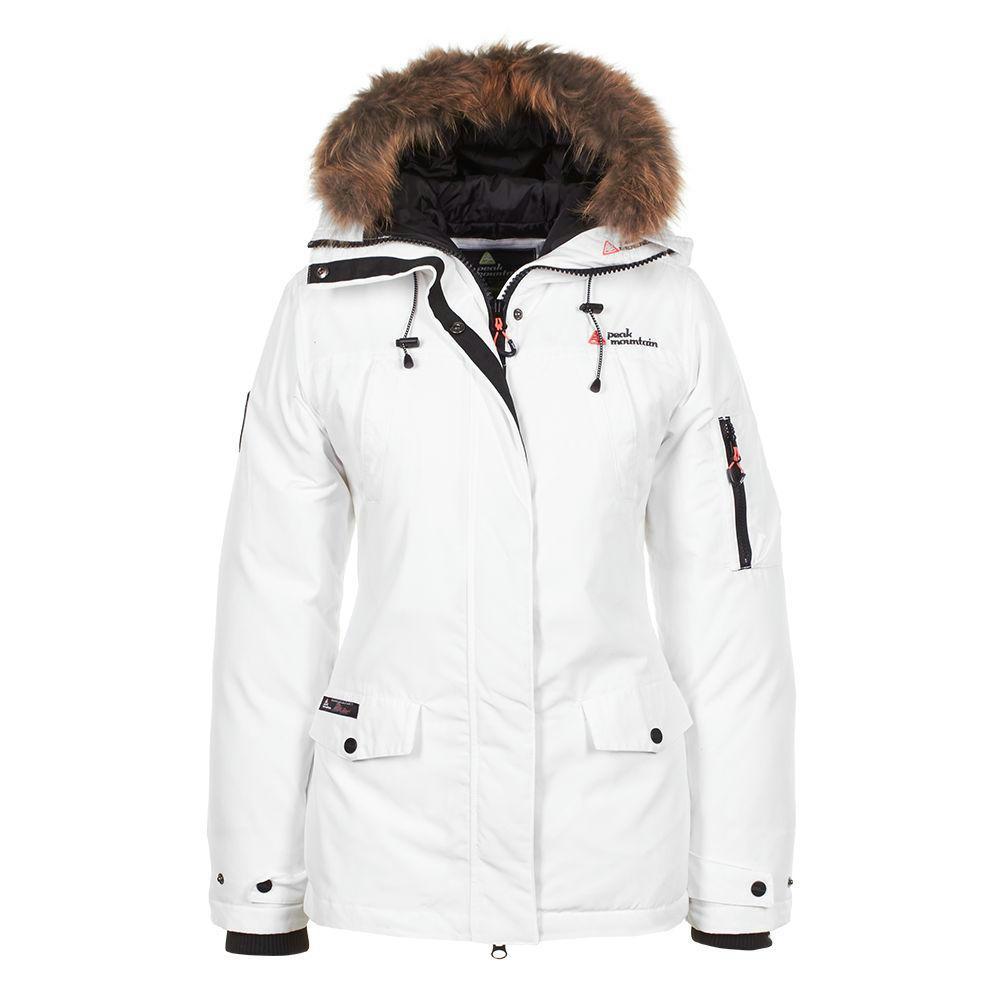 Doudoune Parka de ski femme Peak Mountain - Blanc