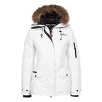 Doudoune Parka de ski femme Peak Mountain - Blanc