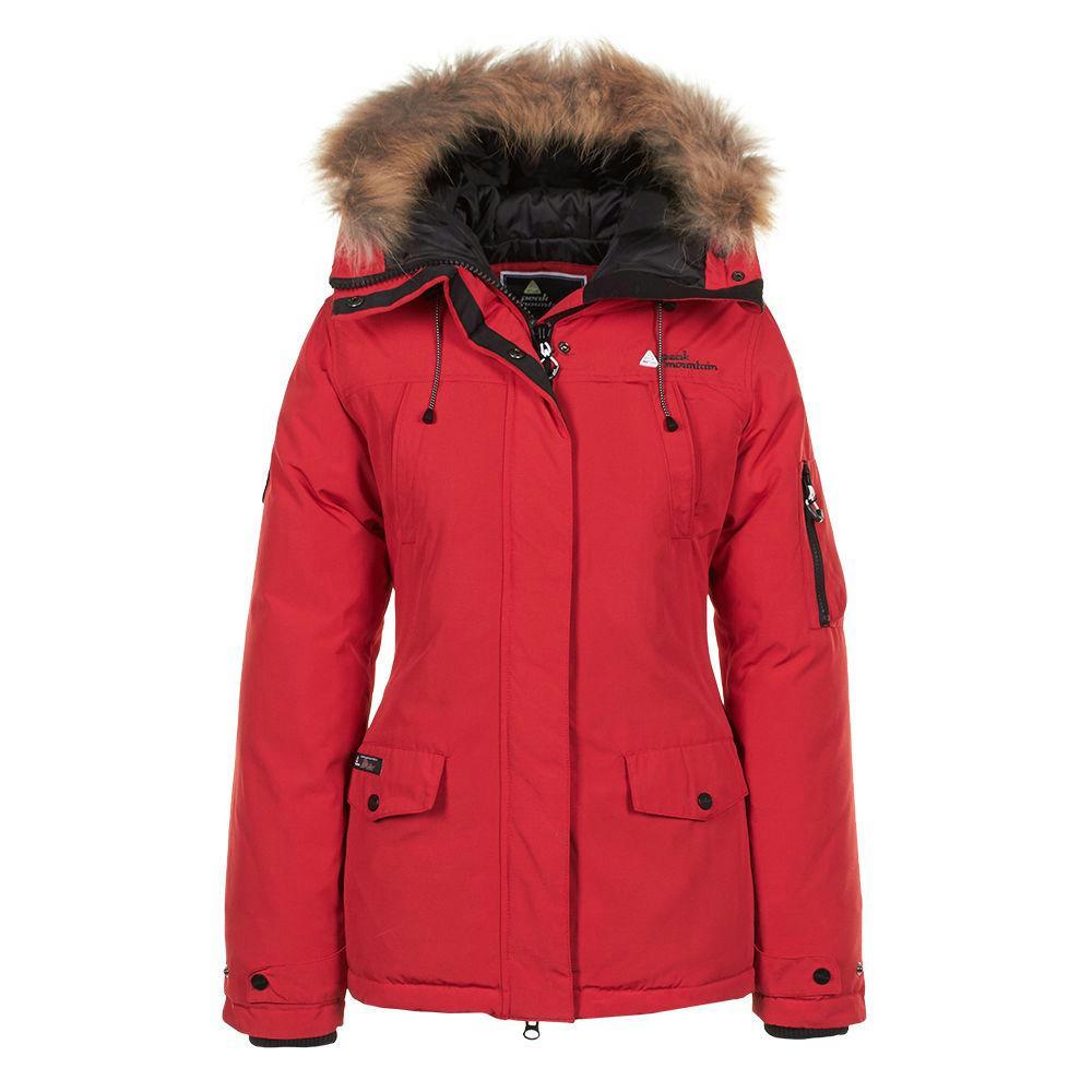 Doudoune Parka de ski Peak Mountain - rouge