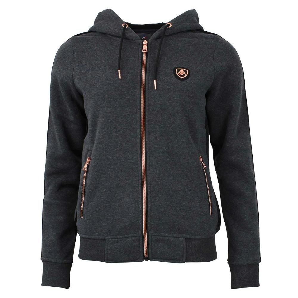 Sweatshirt Sweat Zippé Peak Mountain - Gris