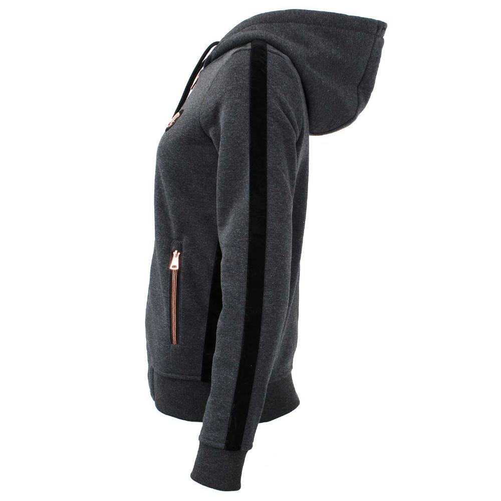 Sweatshirt Sweat Zippé Peak Mountain - Gris