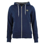 Hoodie Pull à capuche bi-matière - Marine