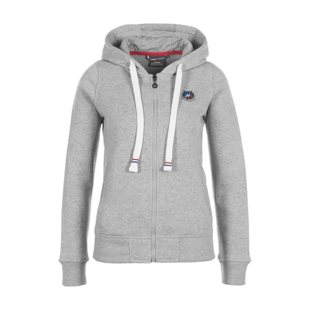 Hoodie Sweat Molleton Zippé - Gris