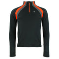 T Shirt Haut technique Peak Mountain - Noir