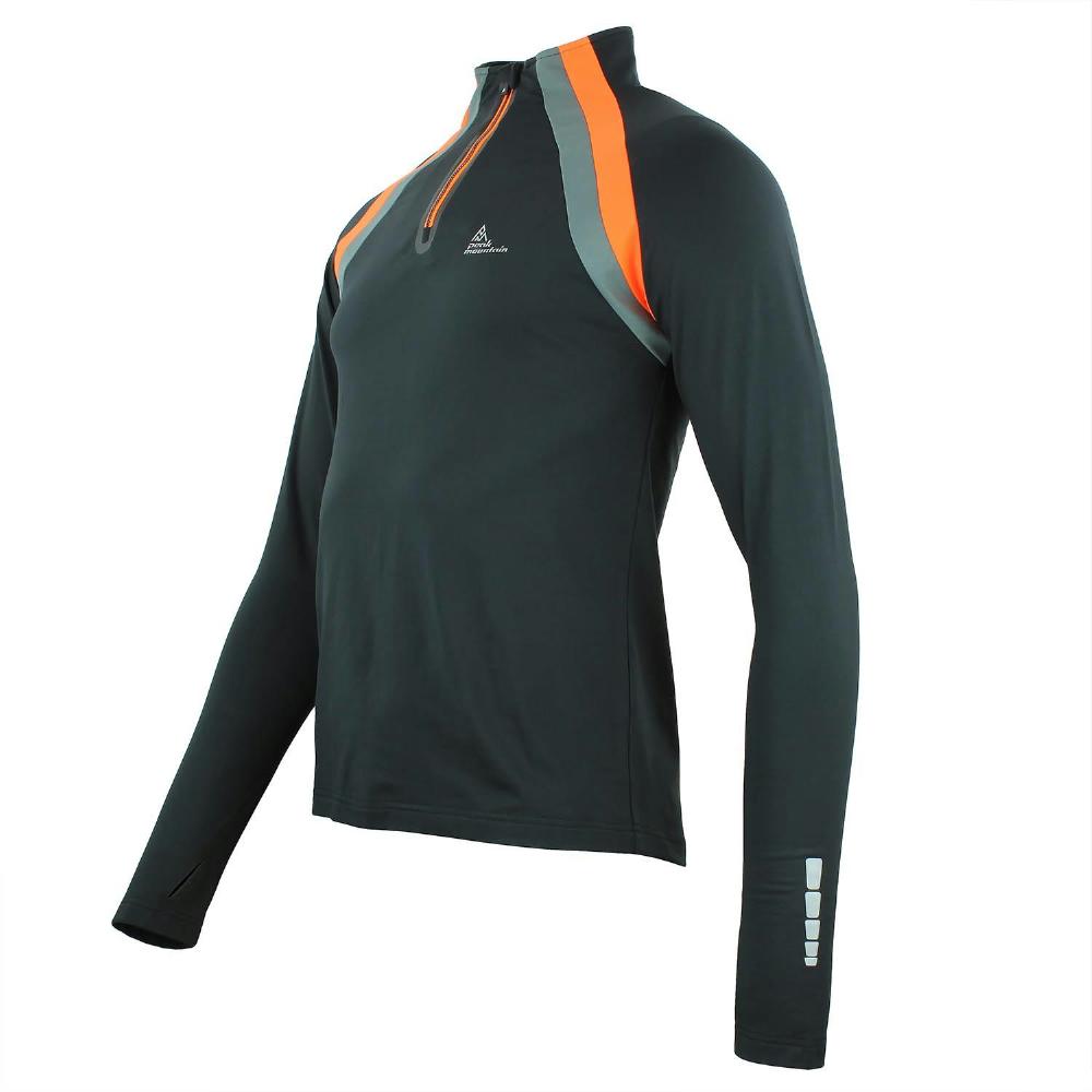 T Shirt Haut technique Peak Mountain - Noir