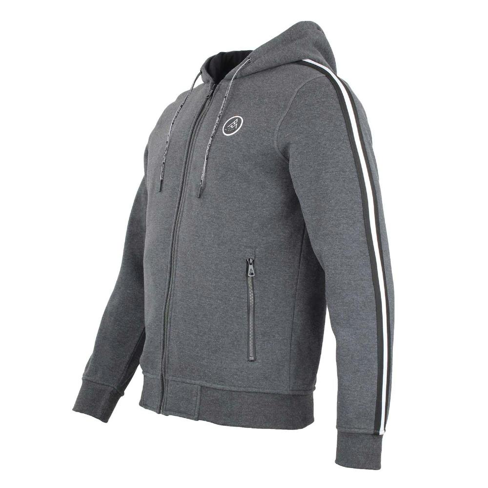 Hoodie Sweat à capuche tricolore - gris foncé