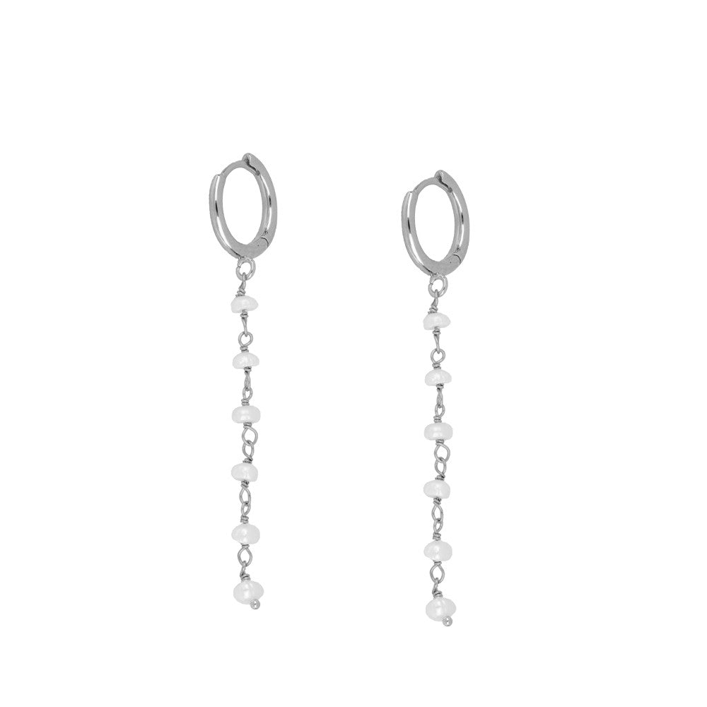 Boucles D'Oreilles Edimburgo Perla Plata