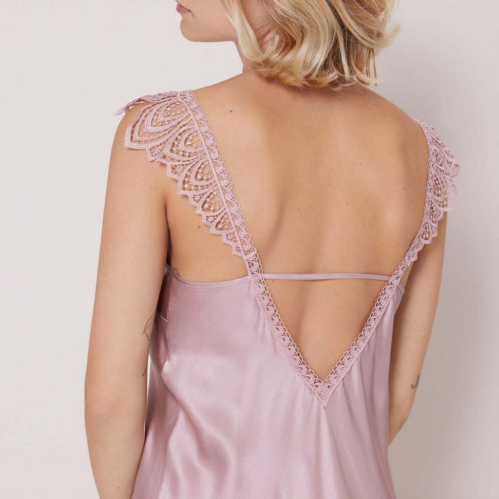 Nuisette dos raffiné Pensée - Rose Taupe - Homewear Et Loungewear - Simone Pérèle - The Bradery
