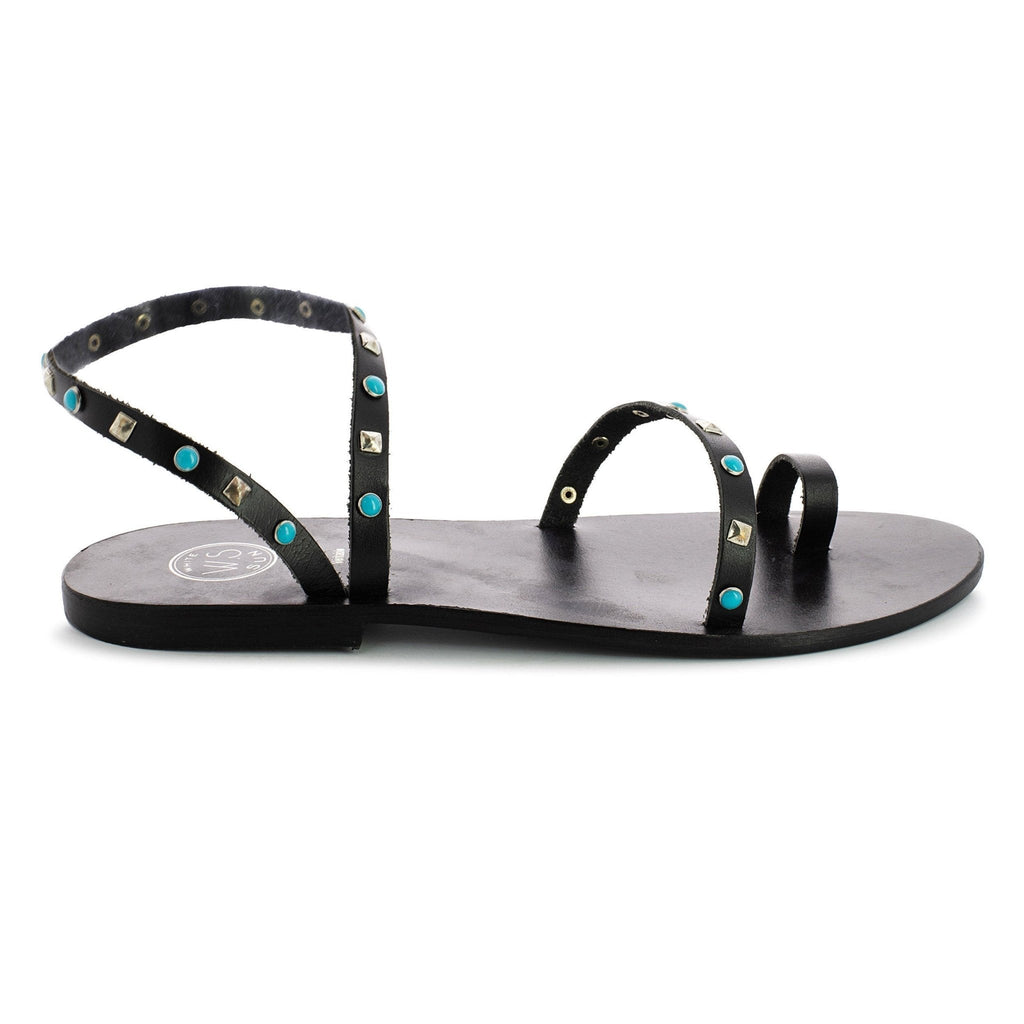 White Sun - Sandales Perle Mylitta - Noir - Femme