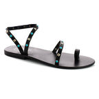White Sun - Sandales Perle Mylitta - Noir - Femme