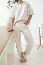 PETER Beige - T-Shirt Oversize