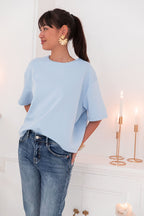 PETER Bleu Ciel - T-Shirt Oversize