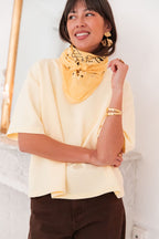 PETER Jaune Pastel - T-Shirt Oversize