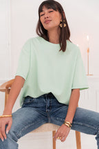 PETER Vert Pastel - T-Shirt Oversize