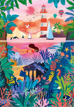 Puzzle 1000 Pièces Pieces & Peace - Fonds Marins ColorésPieces & Peace