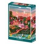 Puzzle 1000 Pièces Pieces & Peace - La Ville d'HalloweenPieces & Peace