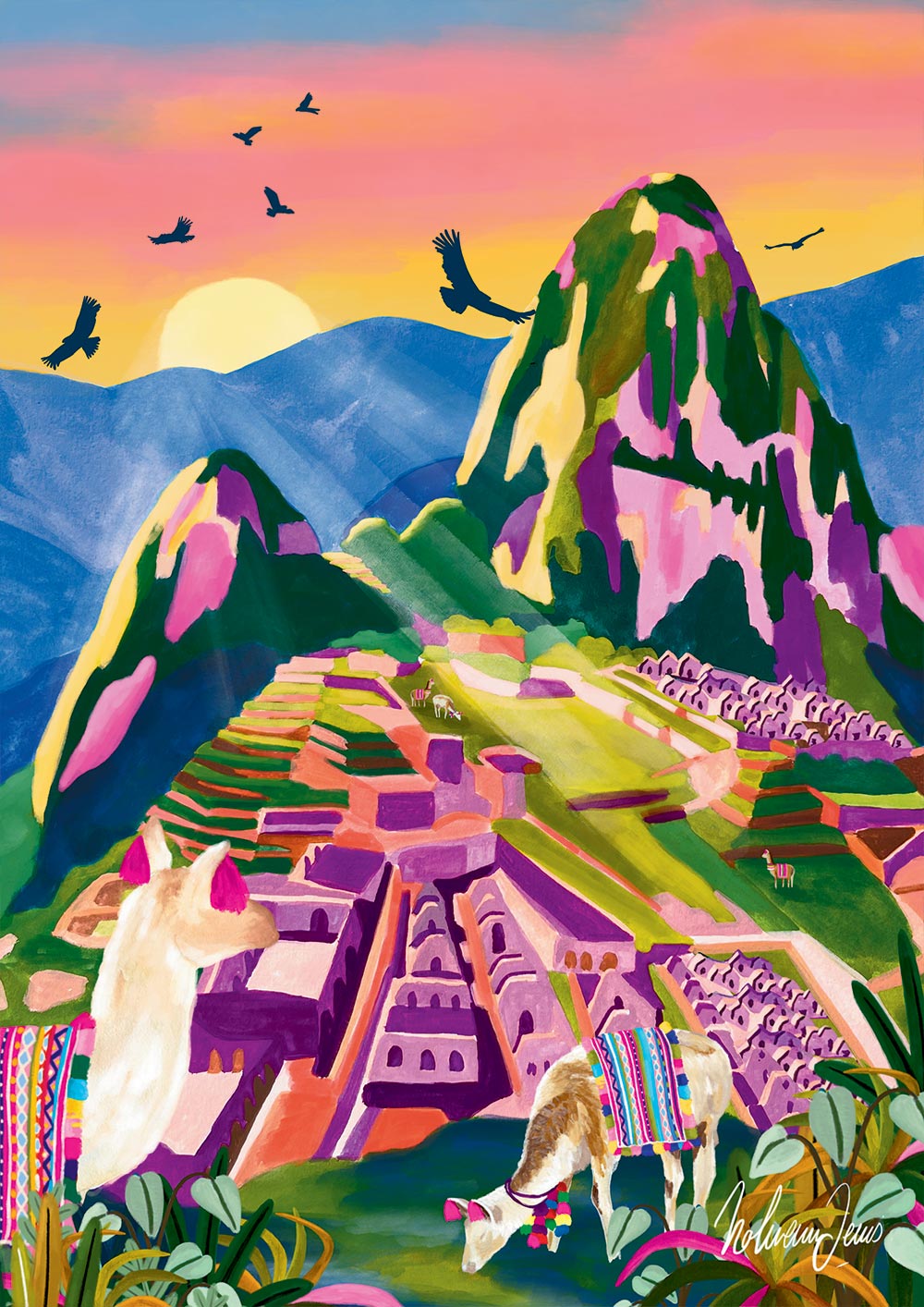 Puzzle 1000 Pièces Pieces & Peace - Machu PicchuPieces & Peace
