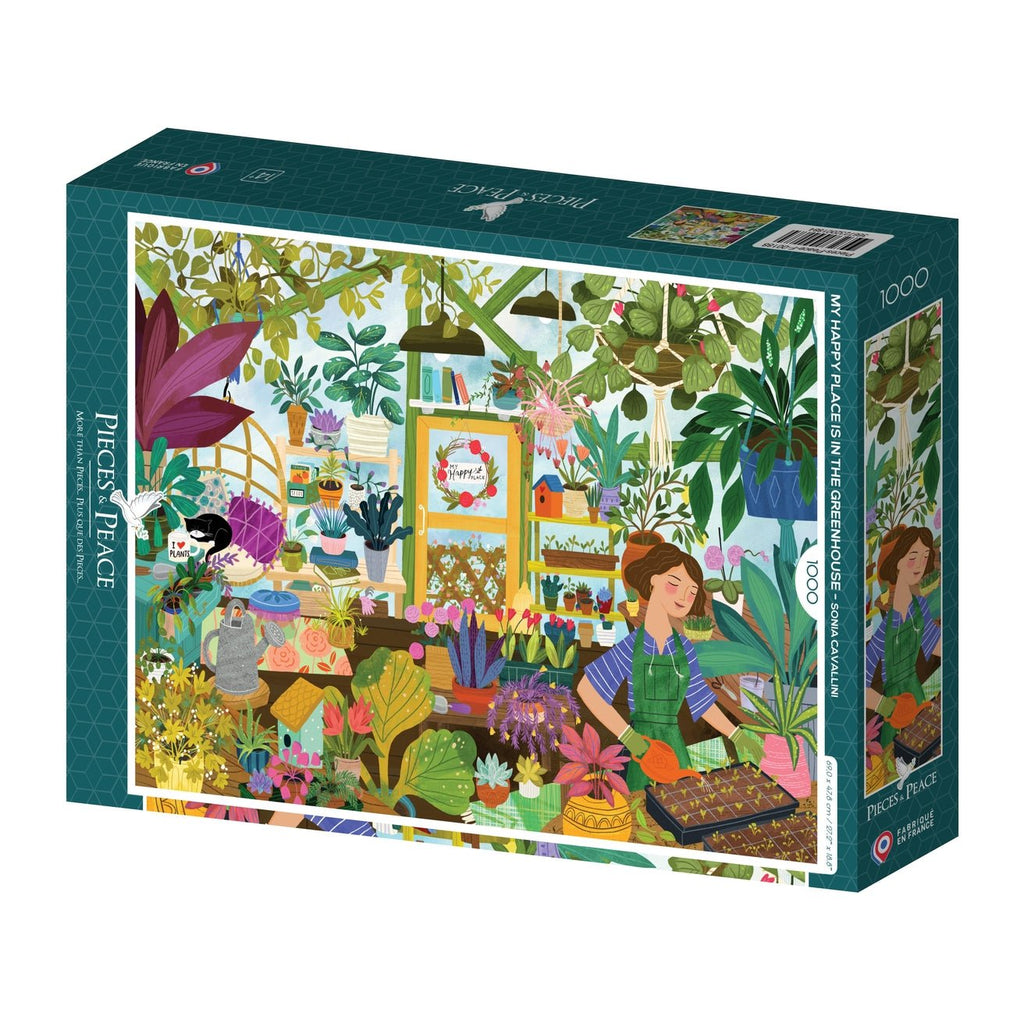 Puzzle 1000 Pièces Pieces & Peace - Mon Lieu Préféré : la SerrePieces & Peace