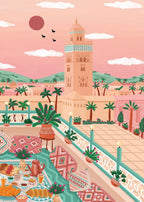 Puzzle 1000 Pièces Pieces & Peace - Mosquée Koutoubia, MarocPieces & Peace
