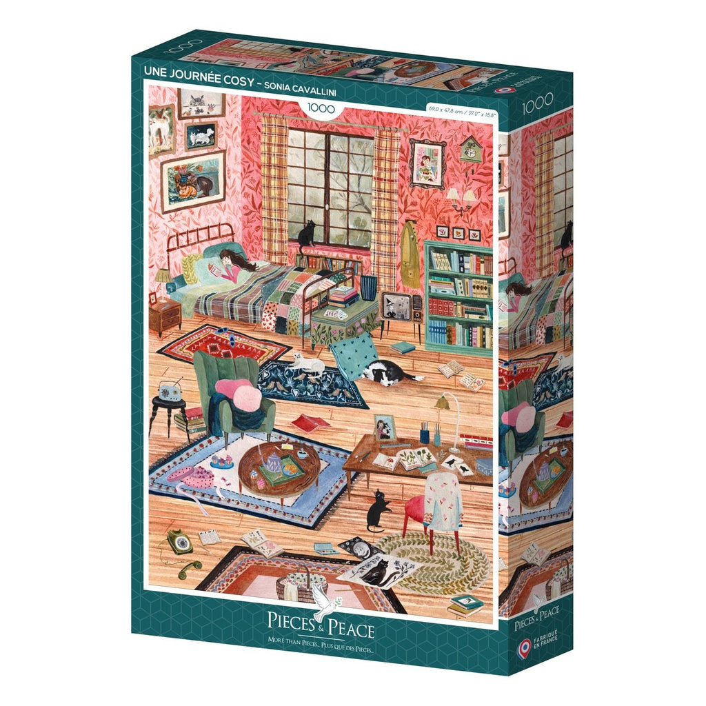Puzzle 1000 Pièces Pieces & Peace - Une Journée CosyPieces & Peace