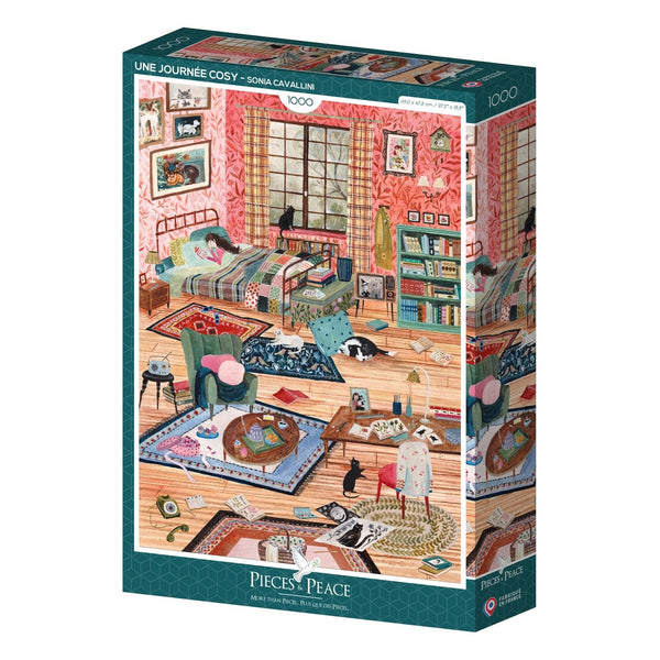 Puzzle 1000 Pièces Pieces & Peace - Une Journée CosyPieces & Peace