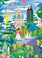 Puzzle 1500 Pièces Pieces & Peace - Nantes FantastiquePieces & Peace
