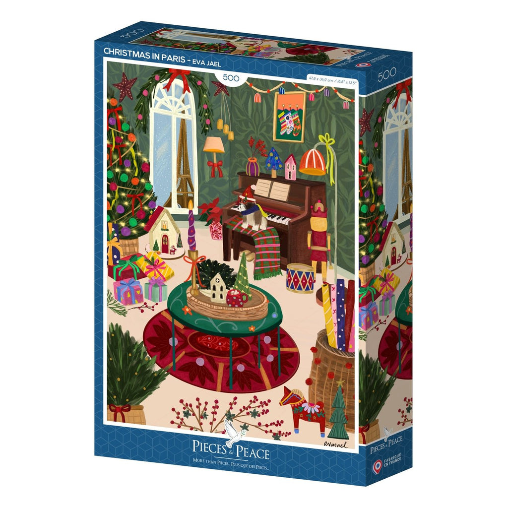 Puzzle 500 Pièces Pieces & Peace - Christmas in ParisPieces & Peace