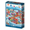 Puzzle 500 Pièces Pieces & Peace - Village d'HiverPieces & Peace