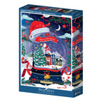 Puzzle de 500 pièces - Le Village Enneigé du Père NoëlPieces & Peace
