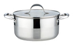 Marmite 24cm - Couvercle vERRE - Acier Inoxydable - Inox