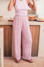 PIO Rose Fleurs - Pantalon Plissé 17