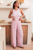 PIO Rose Fleurs - Pantalon Plissé 17