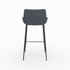 pirata chaise pour ilot central en tissu gris 65 cm lot de 2