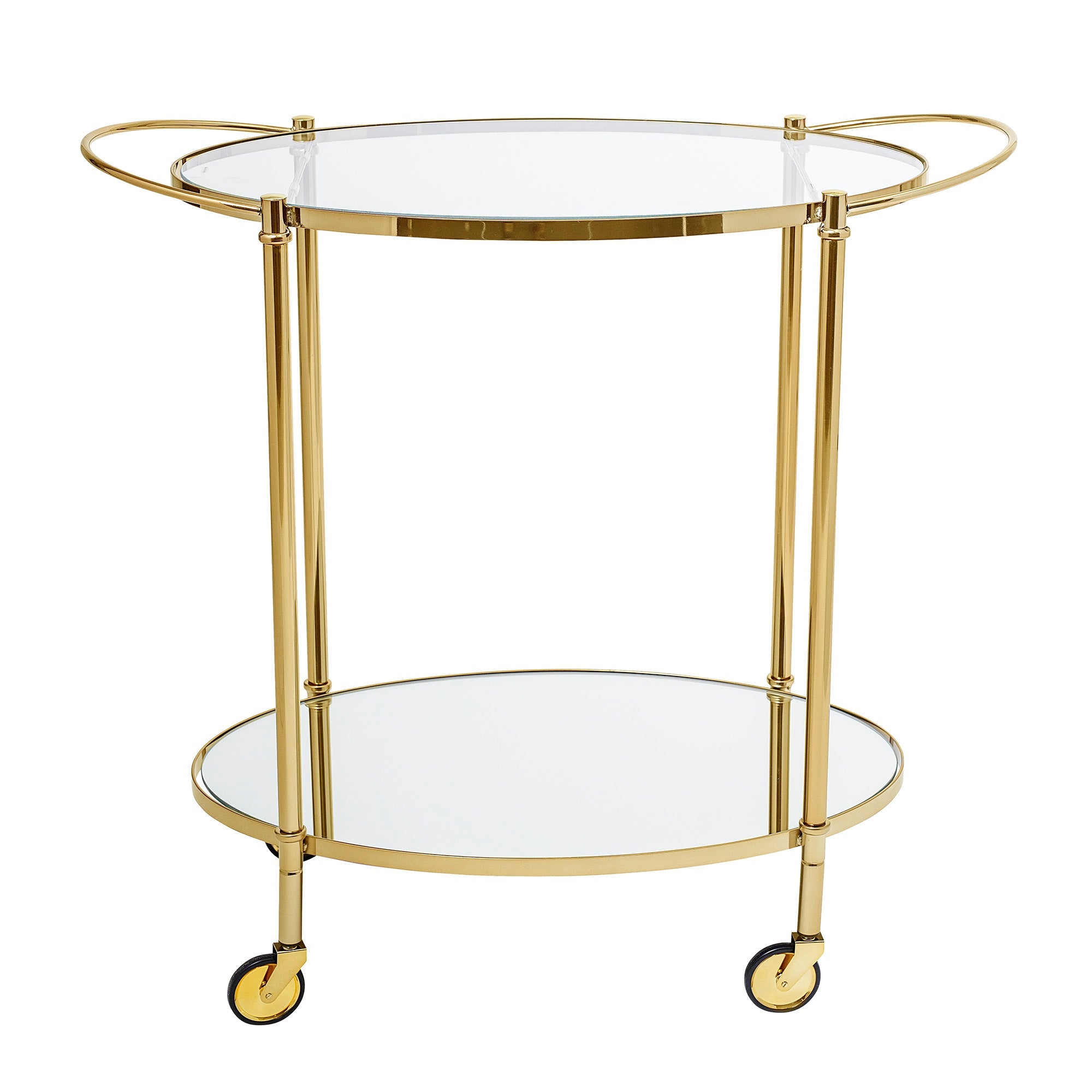 Fine - Table De Bar - Doré - Verre
