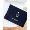 Pochette Maman Adorée En Velours - Charbon - Femme - Emoi Emoi - The Bradery