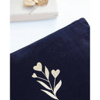 Pochette Maman Adorée En Velours - Charbon - Femme - Emoi Emoi - The Bradery