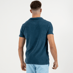 Polo Eponge Bleu Petrole 100% Coton
