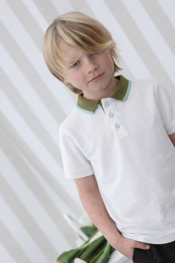 Polo Pietro Écru - Enfant Garçon