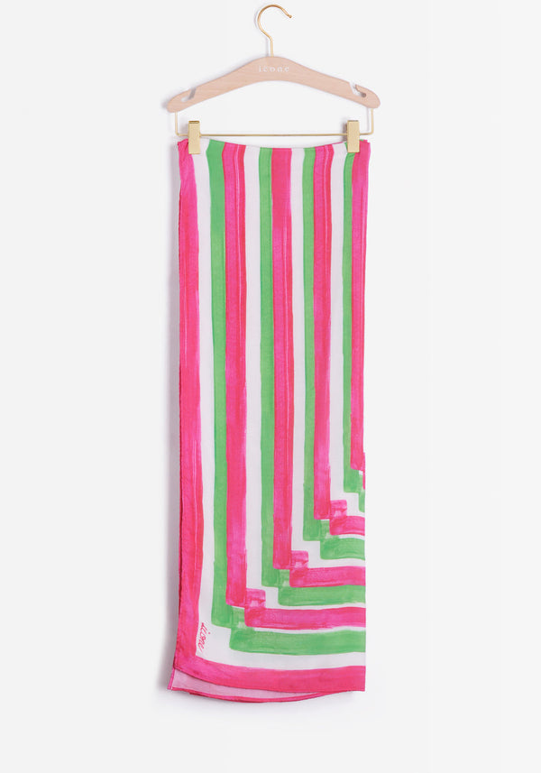 Paréo Otto - Rose/Vert