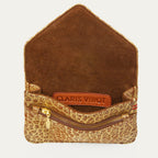 Porte Cartes Alex Cuir Bubble Or Antique