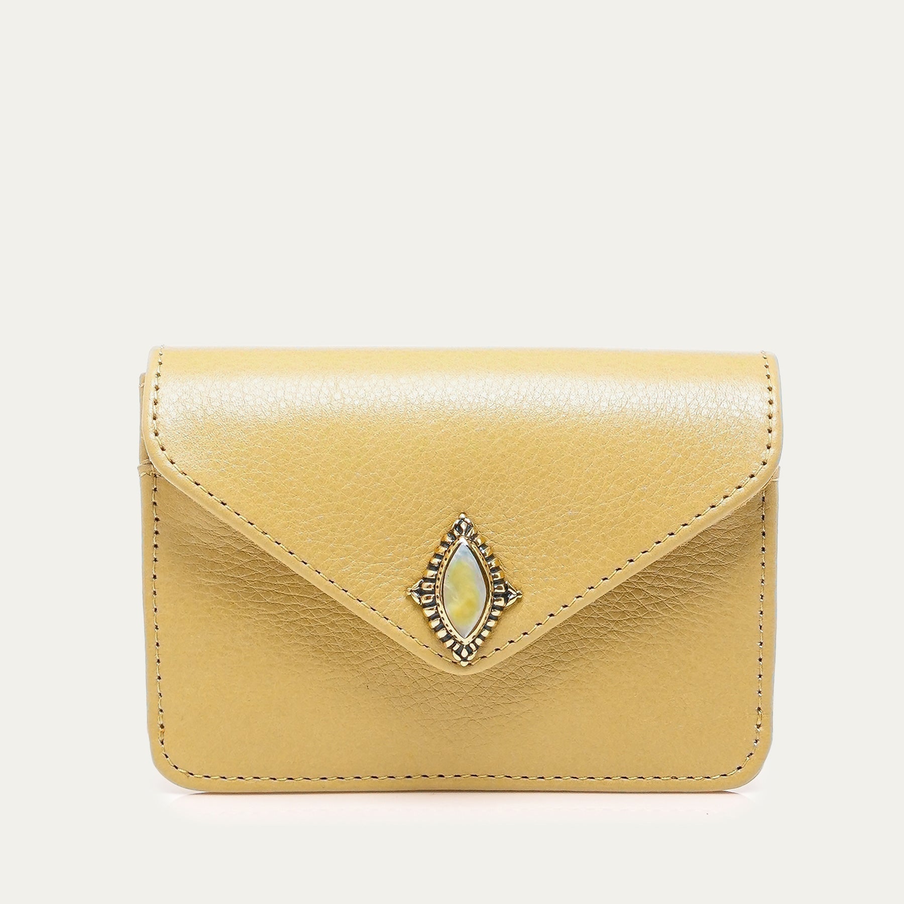 Porte Cartes Alex Cuir Off White