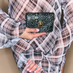 Porte Cartes Cuir Alex Nappa Noir Imprimé Bandana